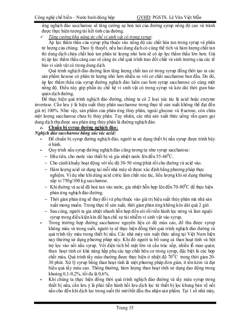 image for page Công nghê chế biến nước bưởi đóng hộp