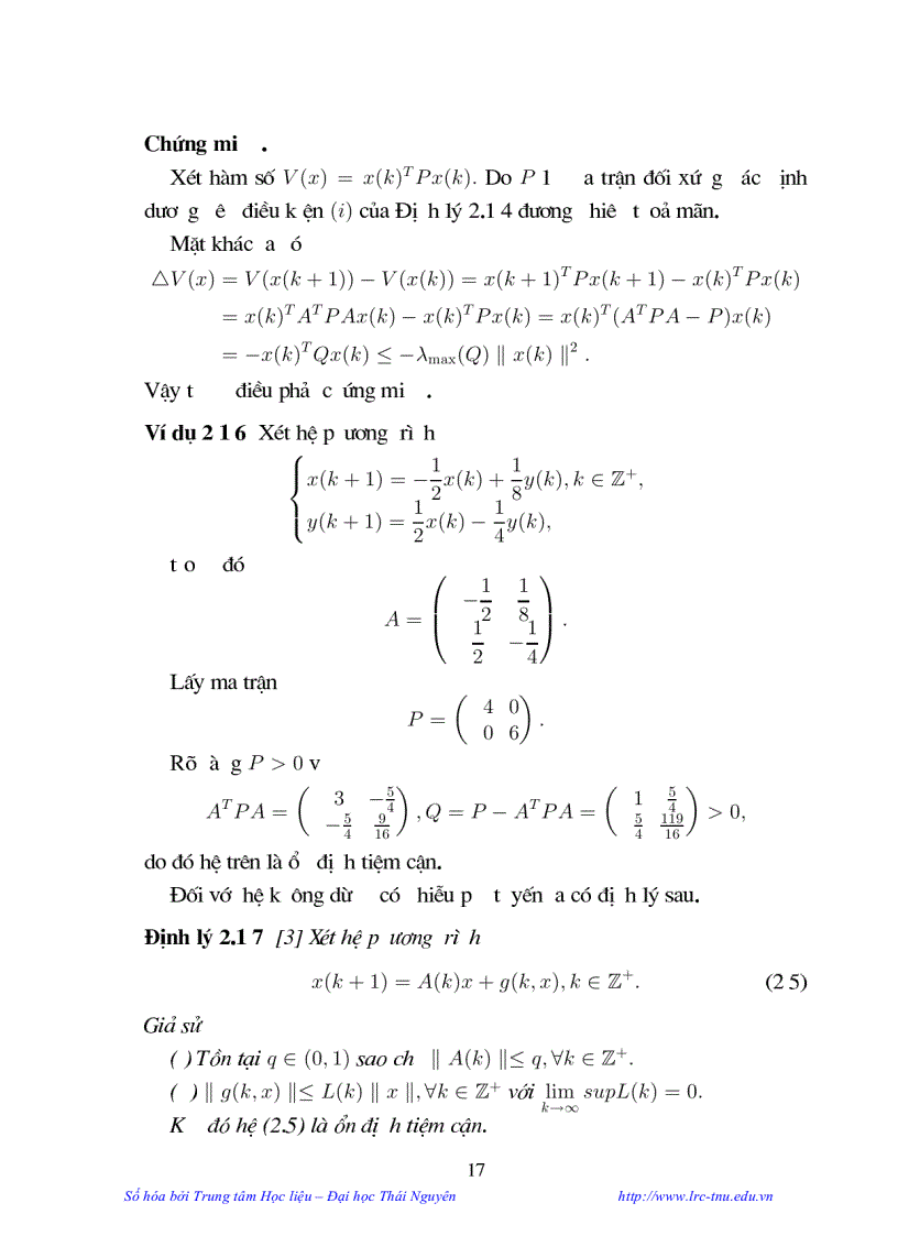 image for page Một số tính chất chọn lọc về hệ động lực rời rạc