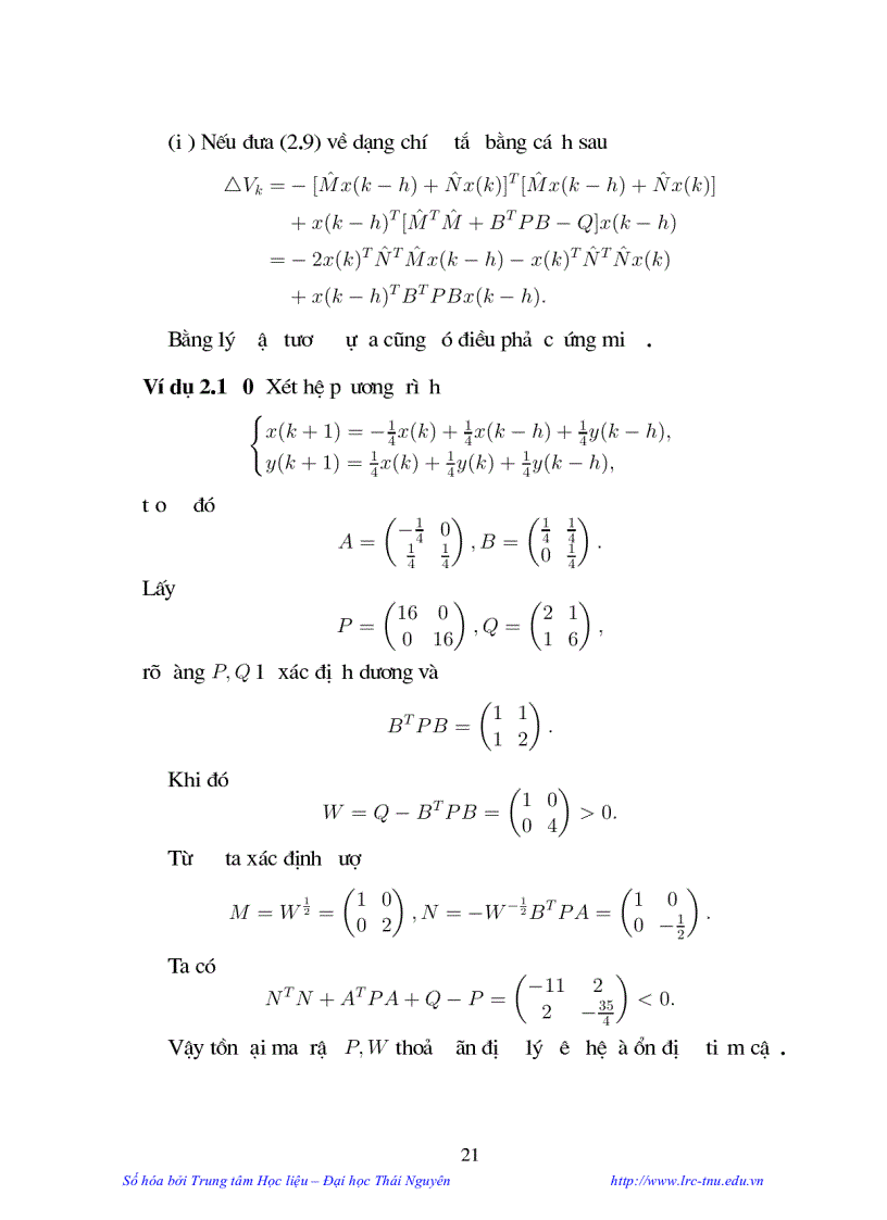 image for page Một số tính chất chọn lọc về hệ động lực rời rạc