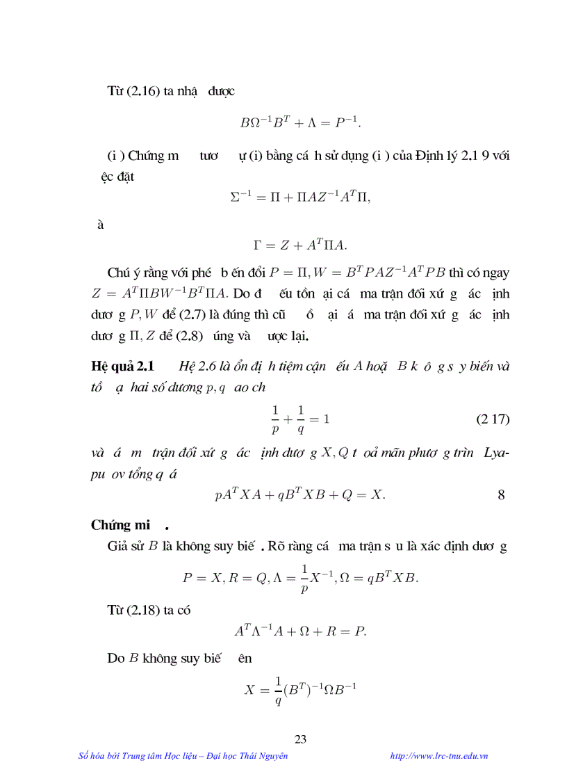 image for page Một số tính chất chọn lọc về hệ động lực rời rạc