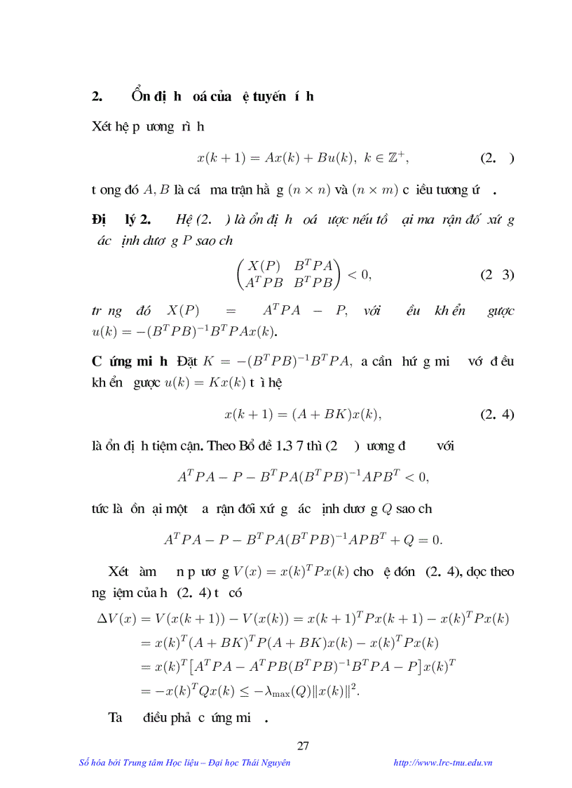 image for page Một số tính chất chọn lọc về hệ động lực rời rạc