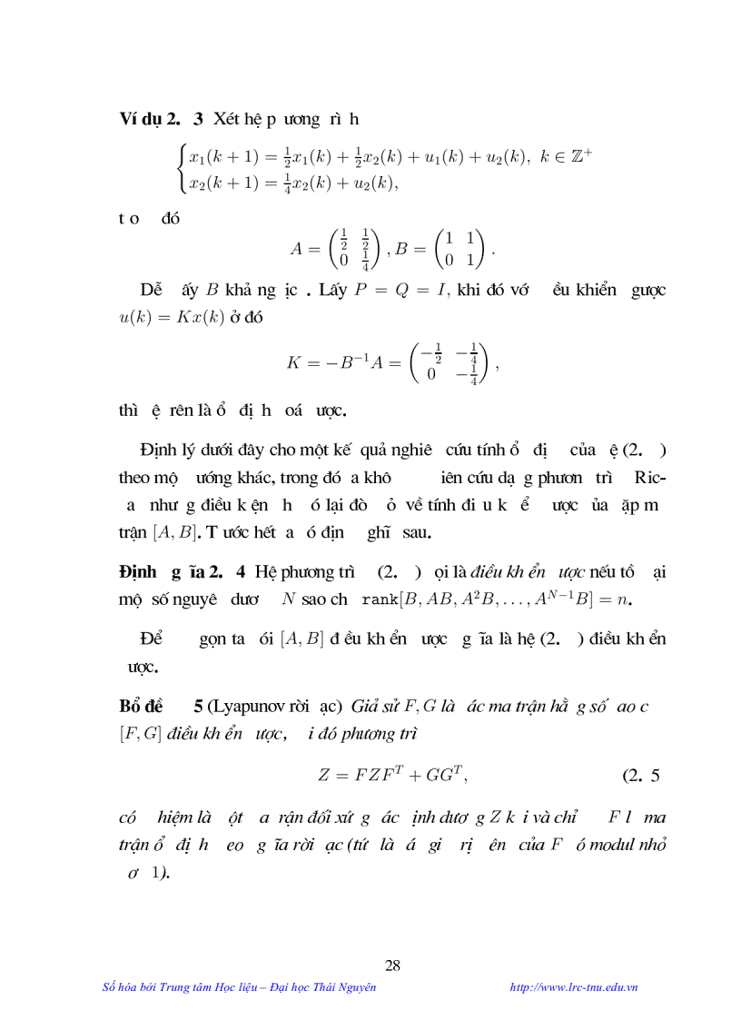 image for page Một số tính chất chọn lọc về hệ động lực rời rạc