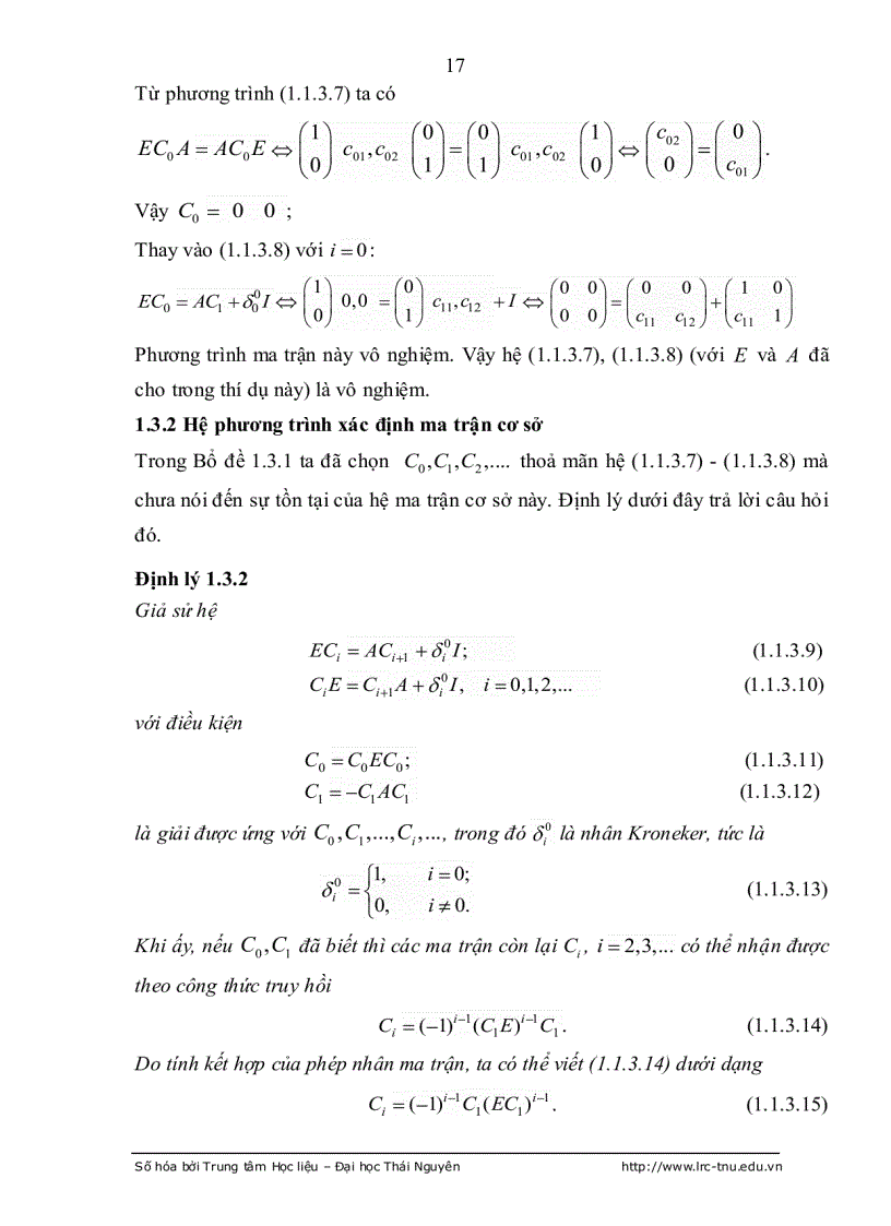 image for page Tính điều khiển được hệ PHUONG trình vi phân đại số tuyến tính