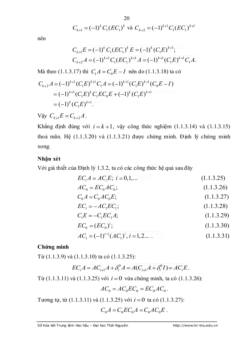 image for page Tính điều khiển được hệ PHUONG trình vi phân đại số tuyến tính