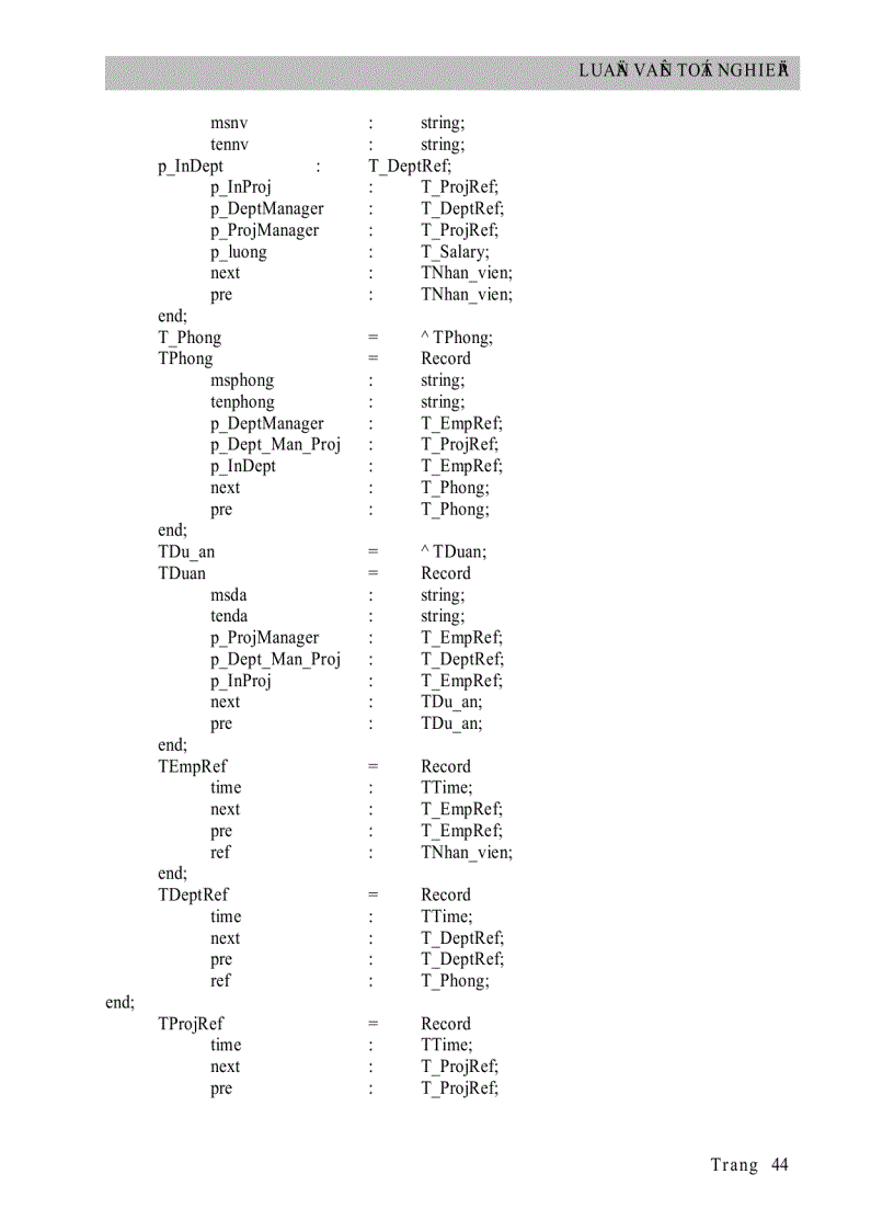 image for page Thiết kế sơ đồ EER Xây dựng cấu trúc dữ liệu
