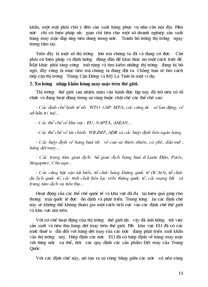 image for page Phương hướng và giải pháp chủ yếu đẩy mạnh xuất khẩu hàng may mặc ở Tổng Công ty Dệt May Việt Nam trong thời gian tới