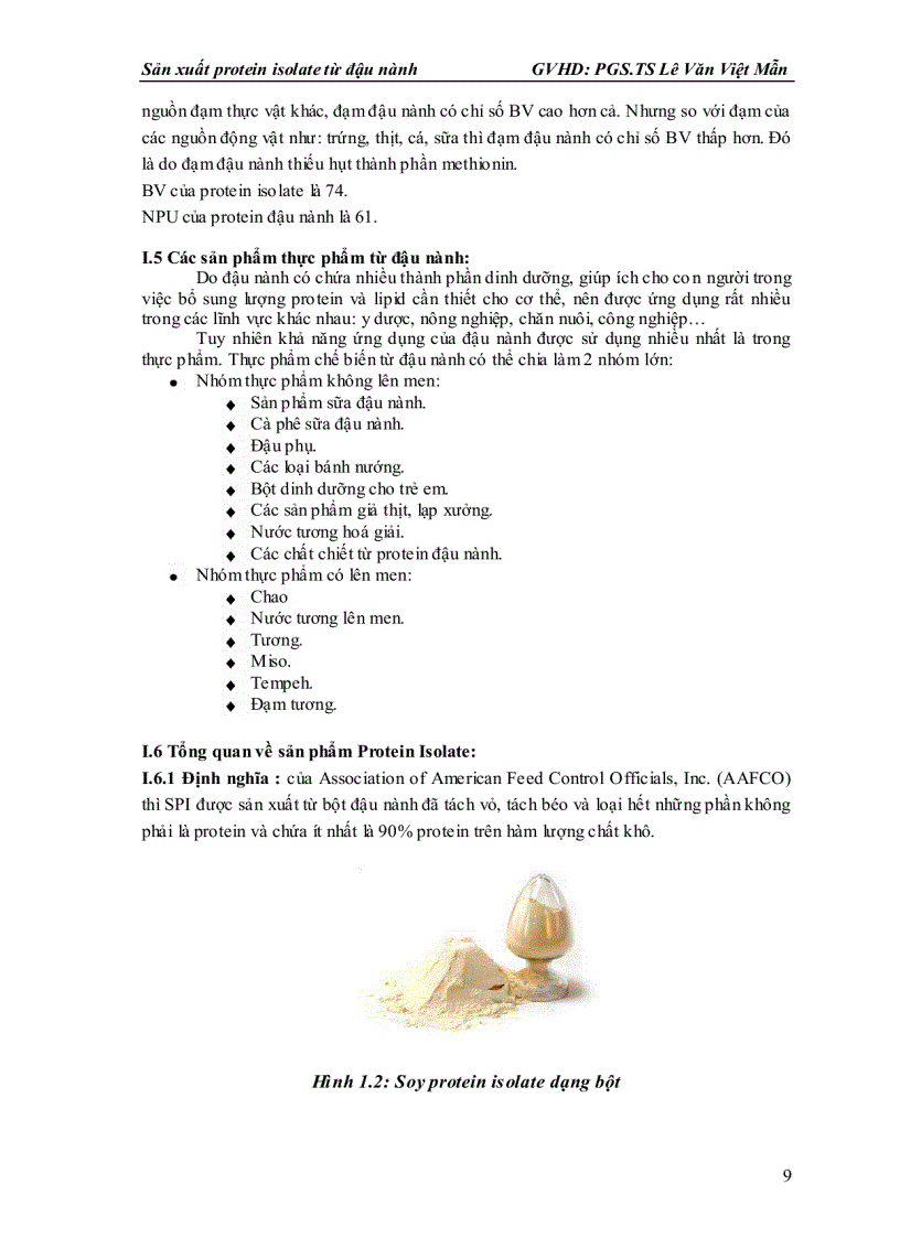 image for page Sản xuất protein isolate từ đậu nành Soy Protein Isolate