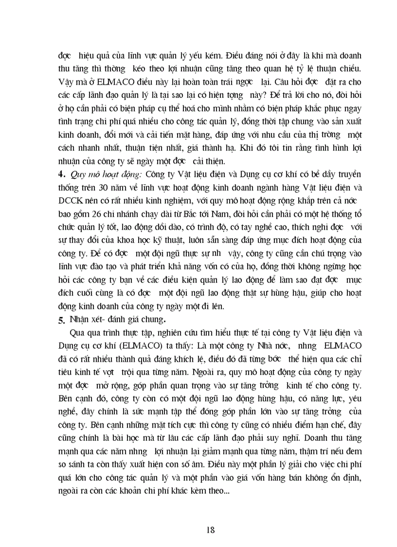 image for page Tổng quan về tình hình sản xuất kinh doanh ở công ty vật liệu điện và dụng cụ cơ khí