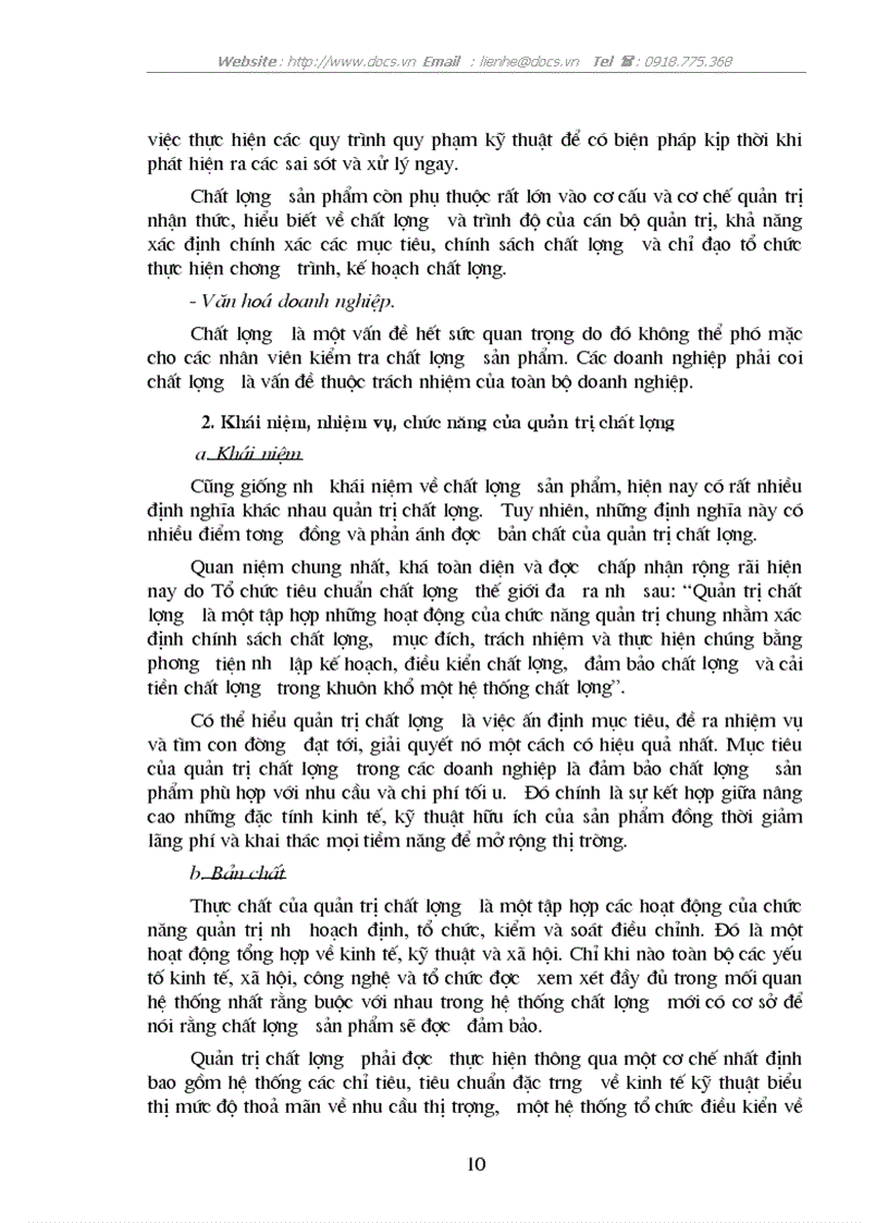 image for page Vấn đề chất lượng sản phẩm và quản lý chất lượng trong các doanh nghiệp Việt Nam hiện na