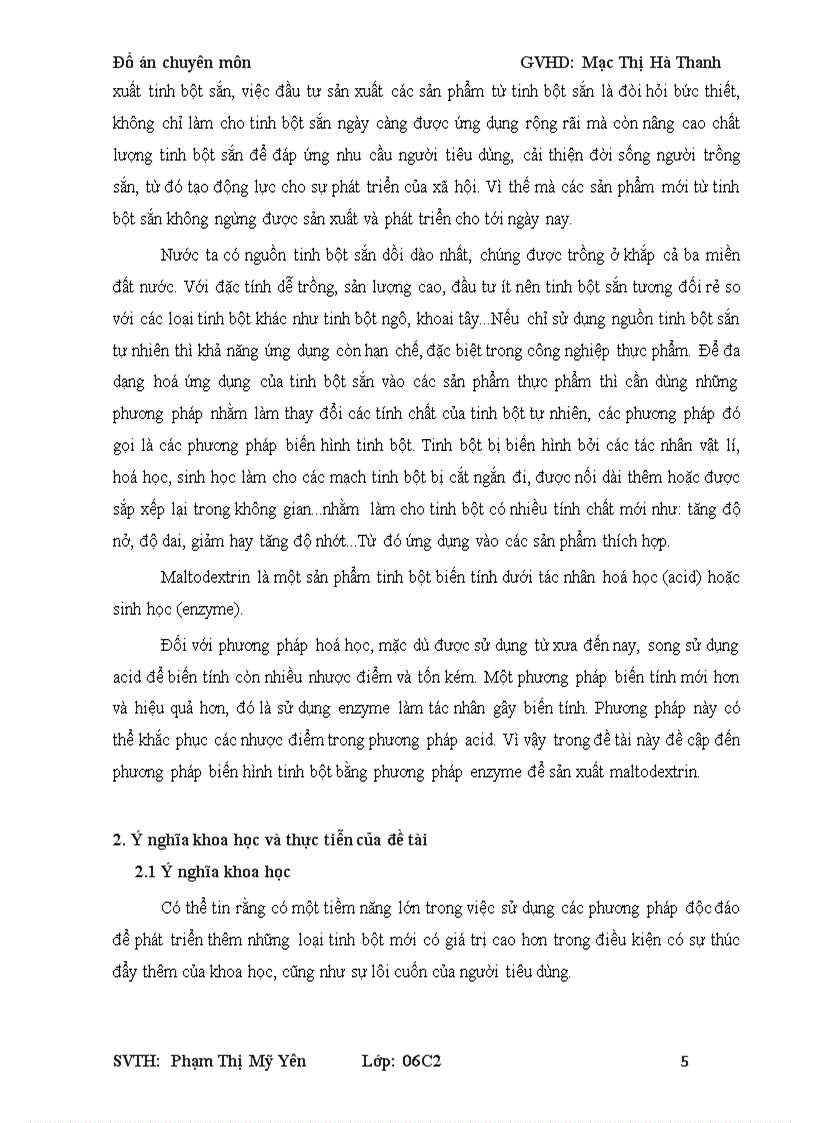 image for page Công nghệ sản xuất maltodextrin