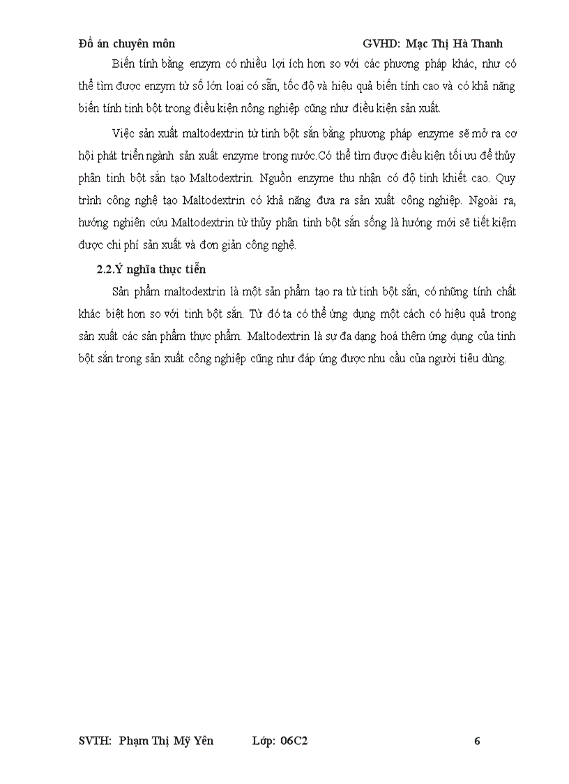 image for page Công nghệ sản xuất maltodextrin