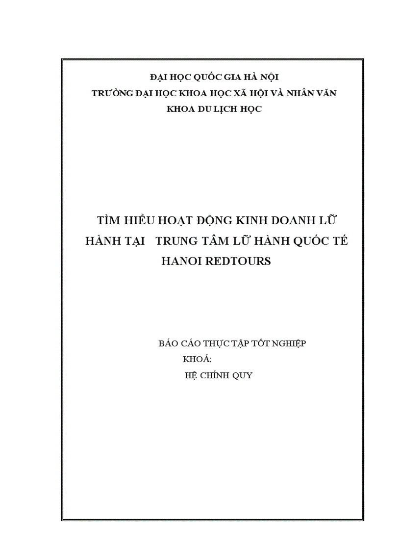image for page Tìm hiểu hoạt động kinh doanh lữ hành tại trung tâm lữ hành quốc tế Hà Nội Redtours