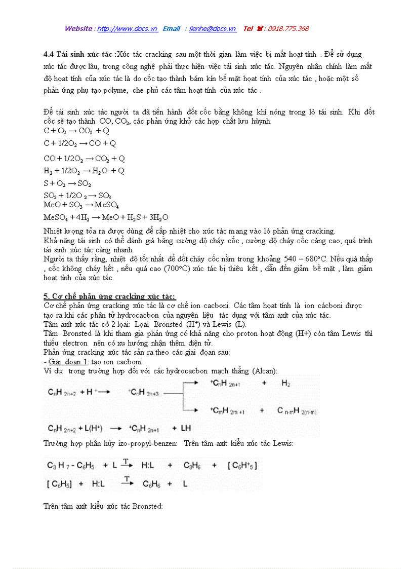 image for page Quá trính cracking xúc tác