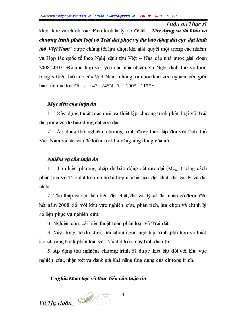 image for page Thiết lập chương trình phân loại vỏ trái đất