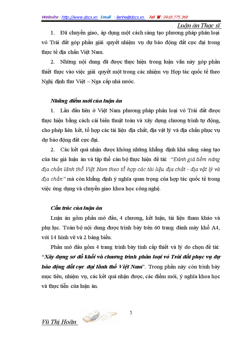 image for page Thiết lập chương trình phân loại vỏ trái đất