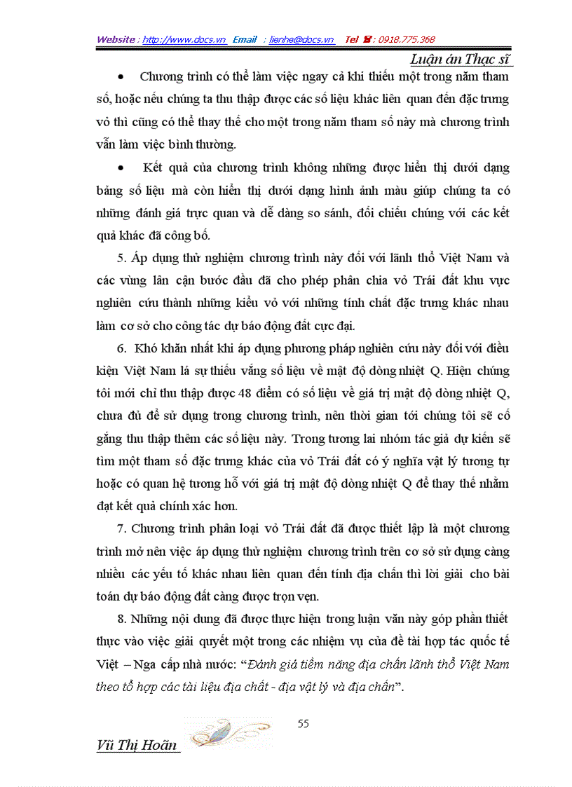 image for page Thiết lập chương trình phân loại vỏ trái đất