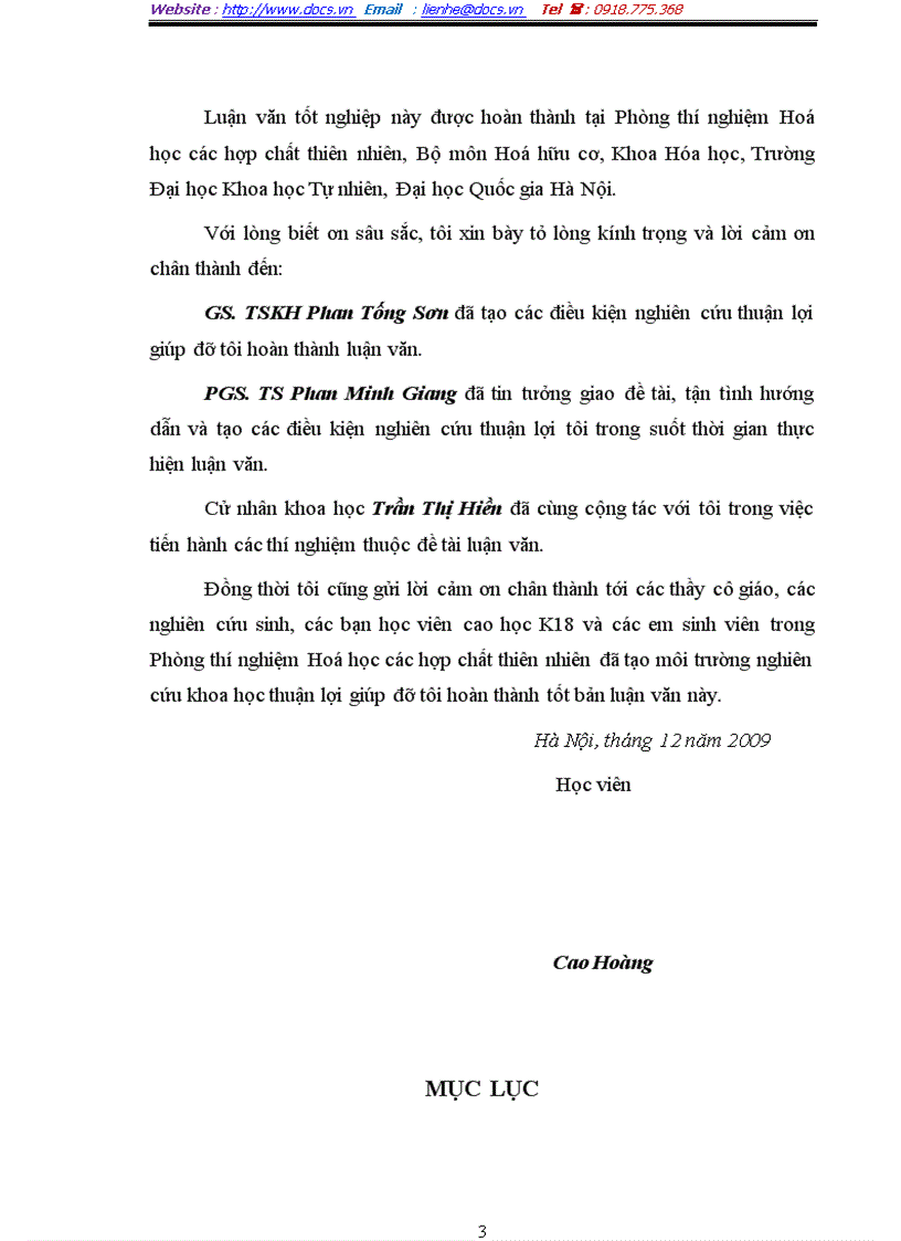 image for page Nghiên cứu phân lập xác định cấu trúc và khảo sát hoạt tính sinh học của các hợp chất phenolic từ cây alpinia pinnanensis t L Wu et senjen