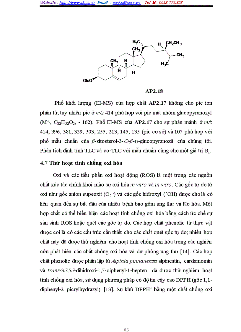 image for page Nghiên cứu phân lập xác định cấu trúc và khảo sát hoạt tính sinh học của các hợp chất phenolic từ cây alpinia pinnanensis t L Wu et senjen