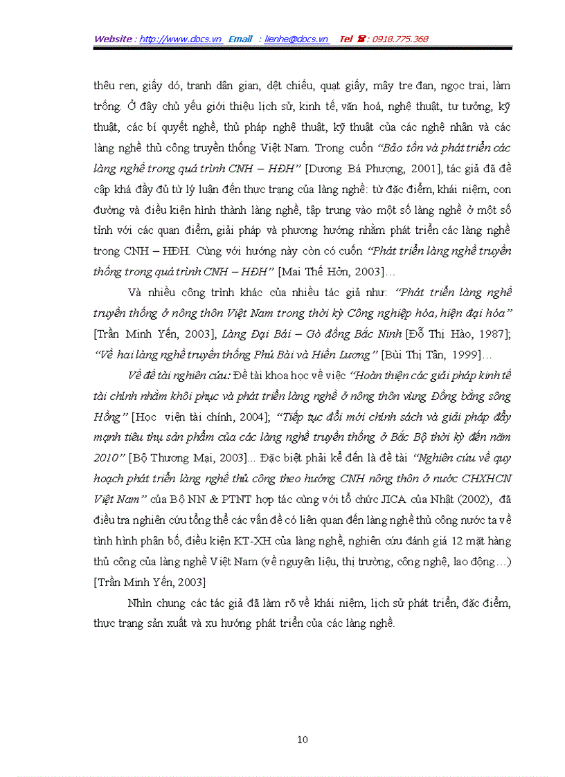 image for page Đánh giá hiện trạng ô nhiễm môi trường làng nghề dương liễu