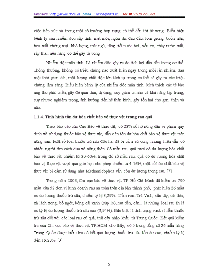 image for page Xác định hóa chất bảo vệ thực vật carbamat trong một số loại rau quả bằng phương pháp sắc ký lỏng khối phổ LC MS