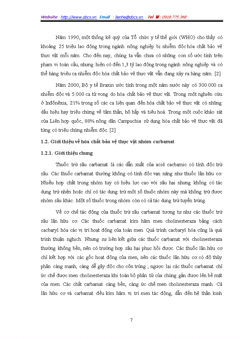 image for page Xác định hóa chất bảo vệ thực vật carbamat trong một số loại rau quả bằng phương pháp sắc ký lỏng khối phổ LC MS