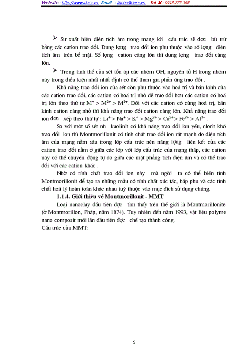 image for page Nghiên cứu quá trình trùng hợp stiren và metyl metacrylat với sự có mặt của nanoclay