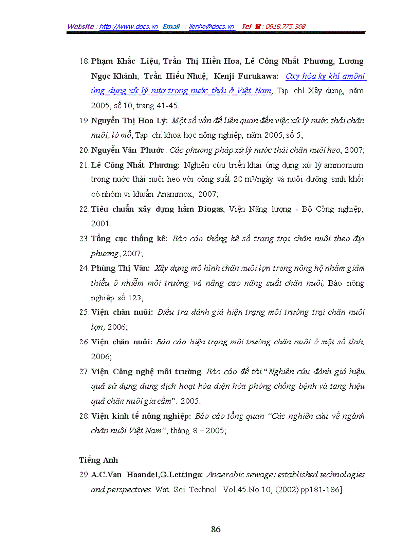 image for page Giải pháp công nghệ xử lý nước thải chăn nuôi lợn bằng phương pháp sinh học phù hợp với điều kiện Việt Nam