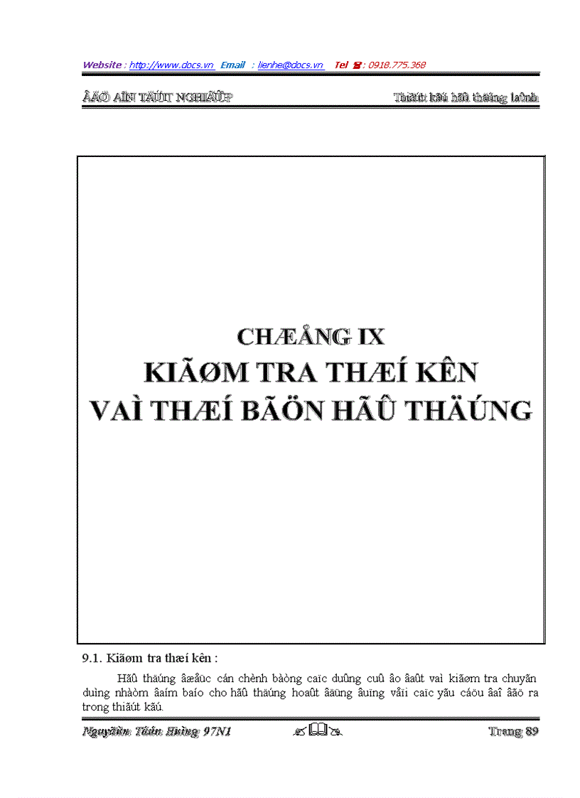 image for page Thiết kế hệ thống lạnh