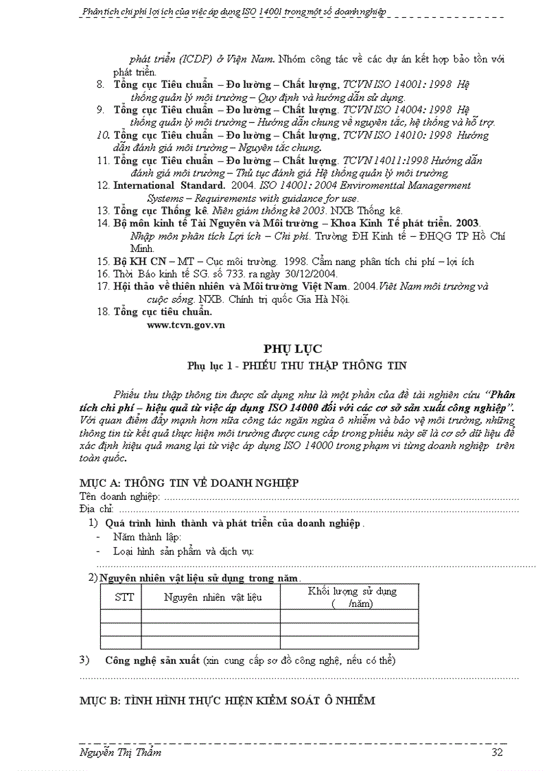 image for page Phân tích chi phí lợi ích của việc áp dụng ISO 14001 trong một số doanh nghiệp