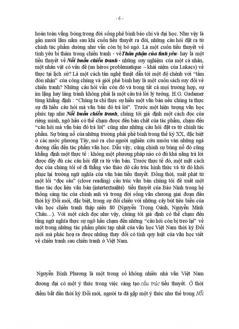 image for page Tiểu thuyết Nổi buồn chiến tranh của Bảo Ninh