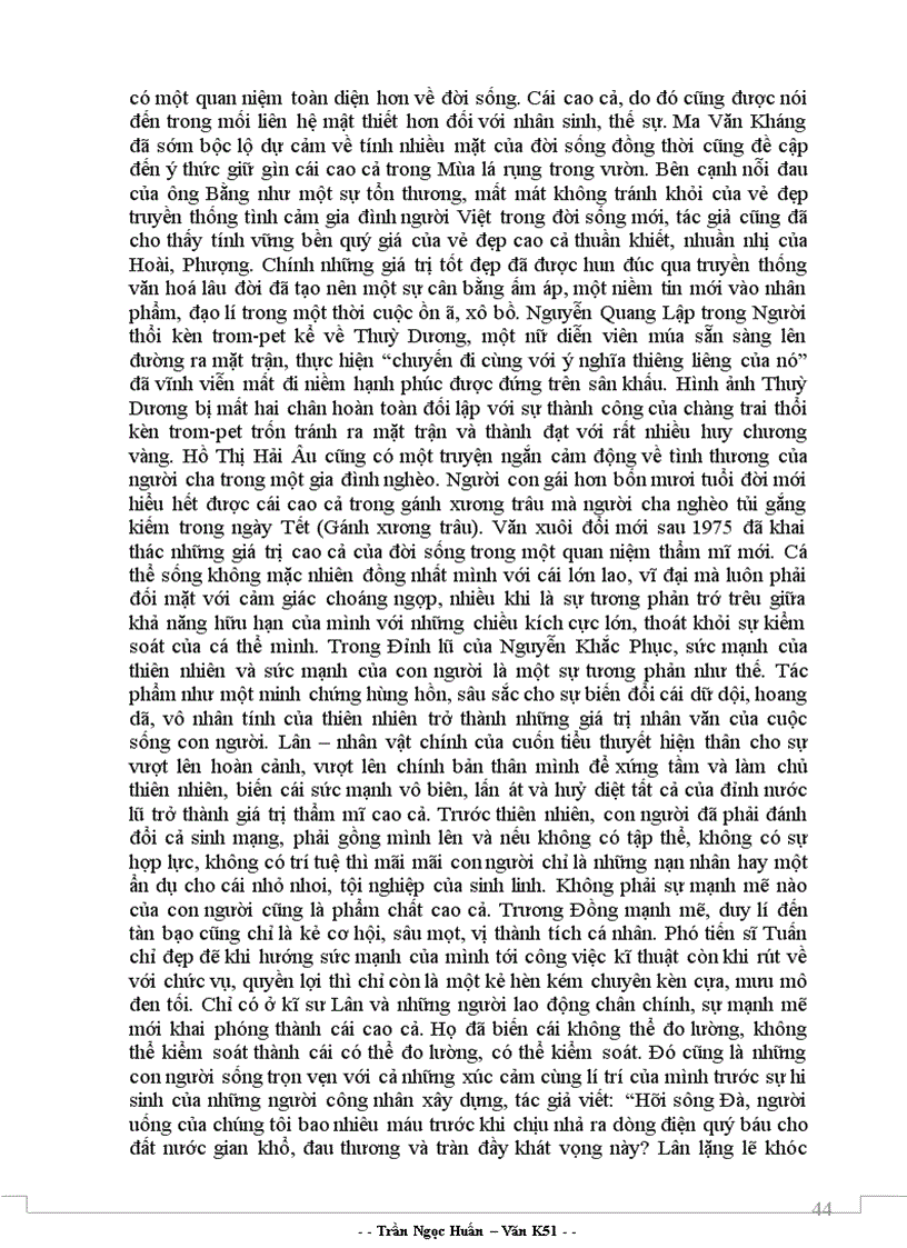 image for page Tiểu thuyết nỗi buồn chiến tranh tài liệu tham khảo