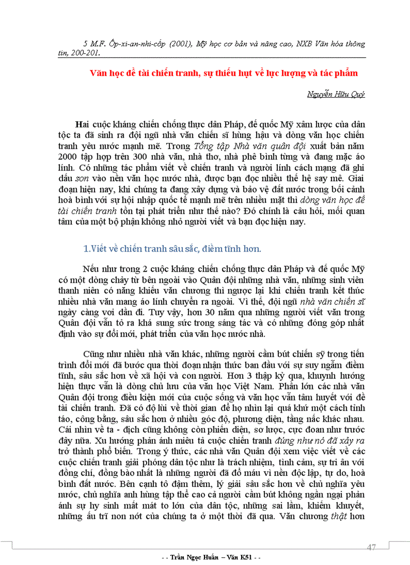 image for page Tiểu thuyết nỗi buồn chiến tranh tài liệu tham khảo