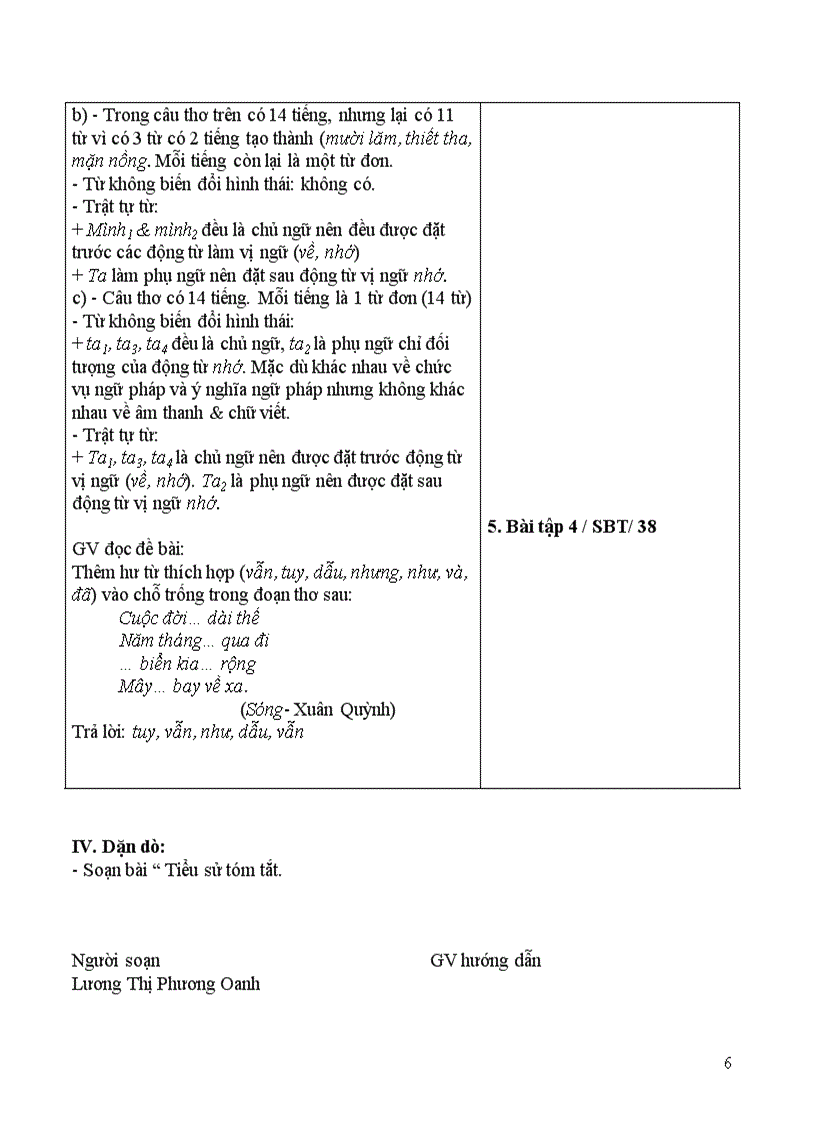 image for page Soạn giáo án đặc điểm loại hình của tiếng việt