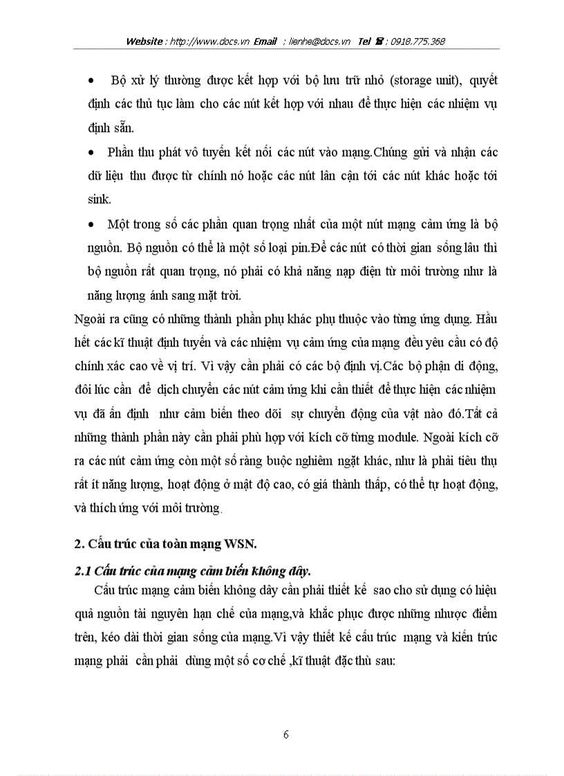 image for page Tổng quan về mạng cảm biến wsn