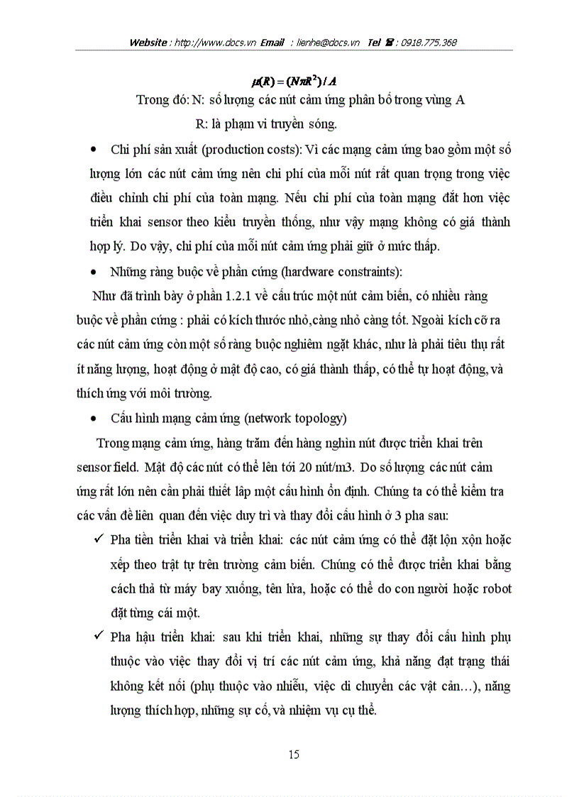 image for page Tổng quan về mạng cảm biến wsn