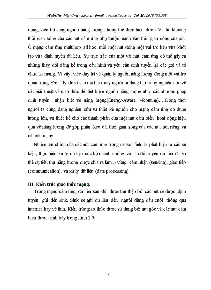 image for page Tổng quan về mạng cảm biến wsn