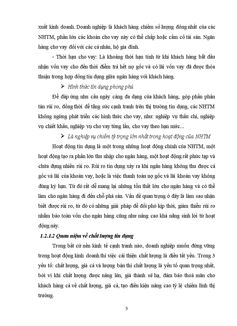 image for page Nâng cao chất lượng tín dụng đối với Doanh nghiệp xây lắp tại Chi nhánh NHĐT PT Điện Biên