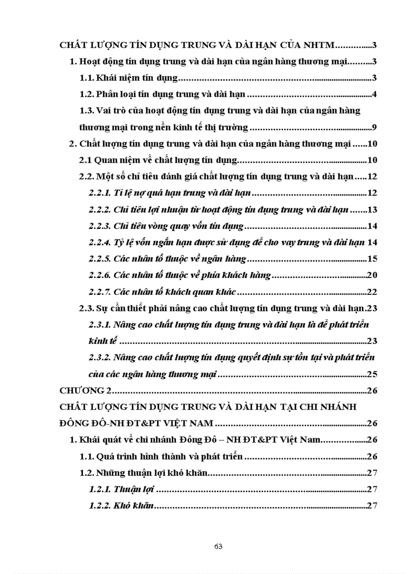 image for page Giải pháp nâng cao chất lượng tín dụng trung và dài hạn tại Chi nhánh Đông Đô Ngân hàng Đầu tư và Phát triển Việt Nam