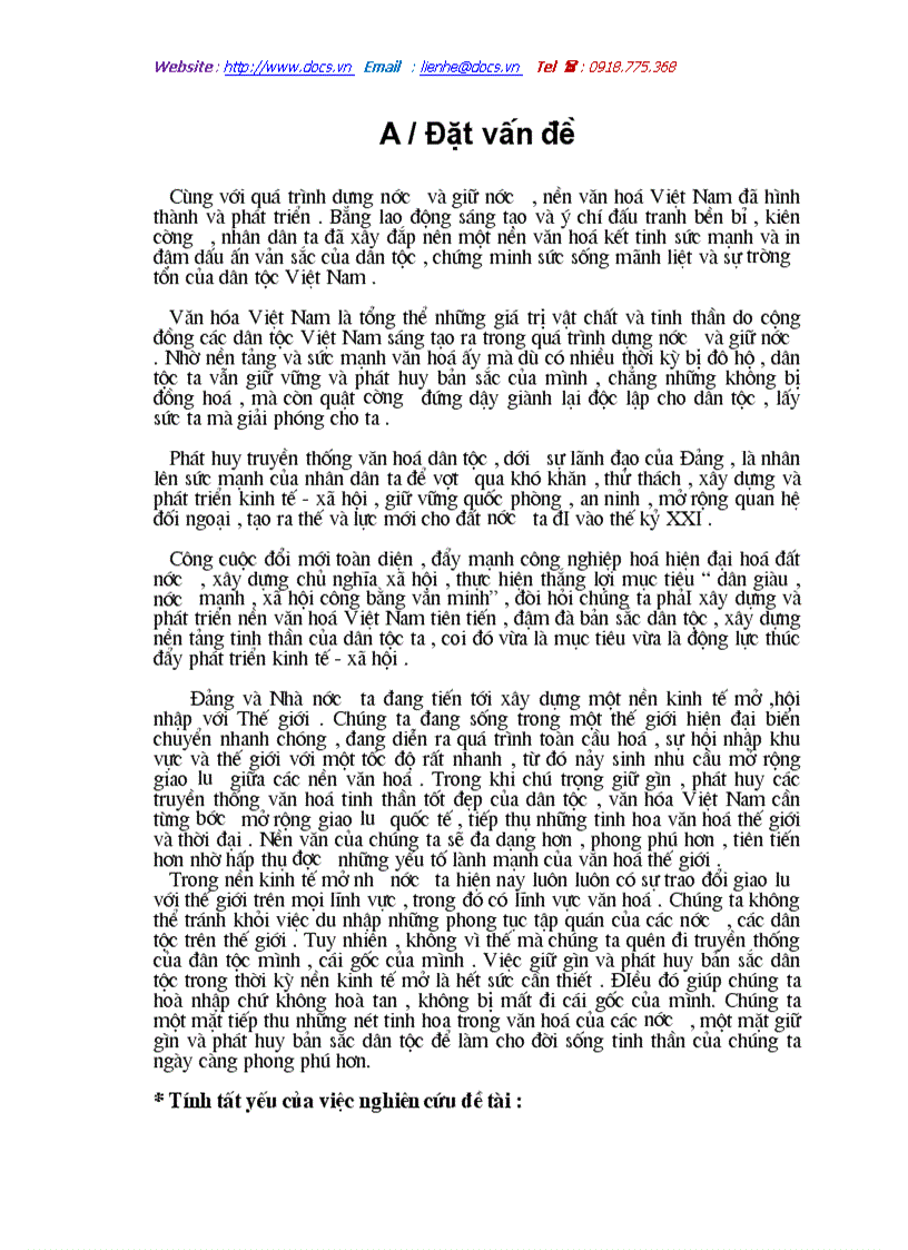 image for page Một số giải pháp nhằm phát huy bản sắc văn văn hoá dân tộc trong thời kỳ nền kinh tế mở