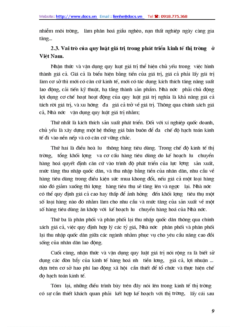 image for page Tác động cơ bản của quy luật giá trị đối với nền kinh tế thị trường