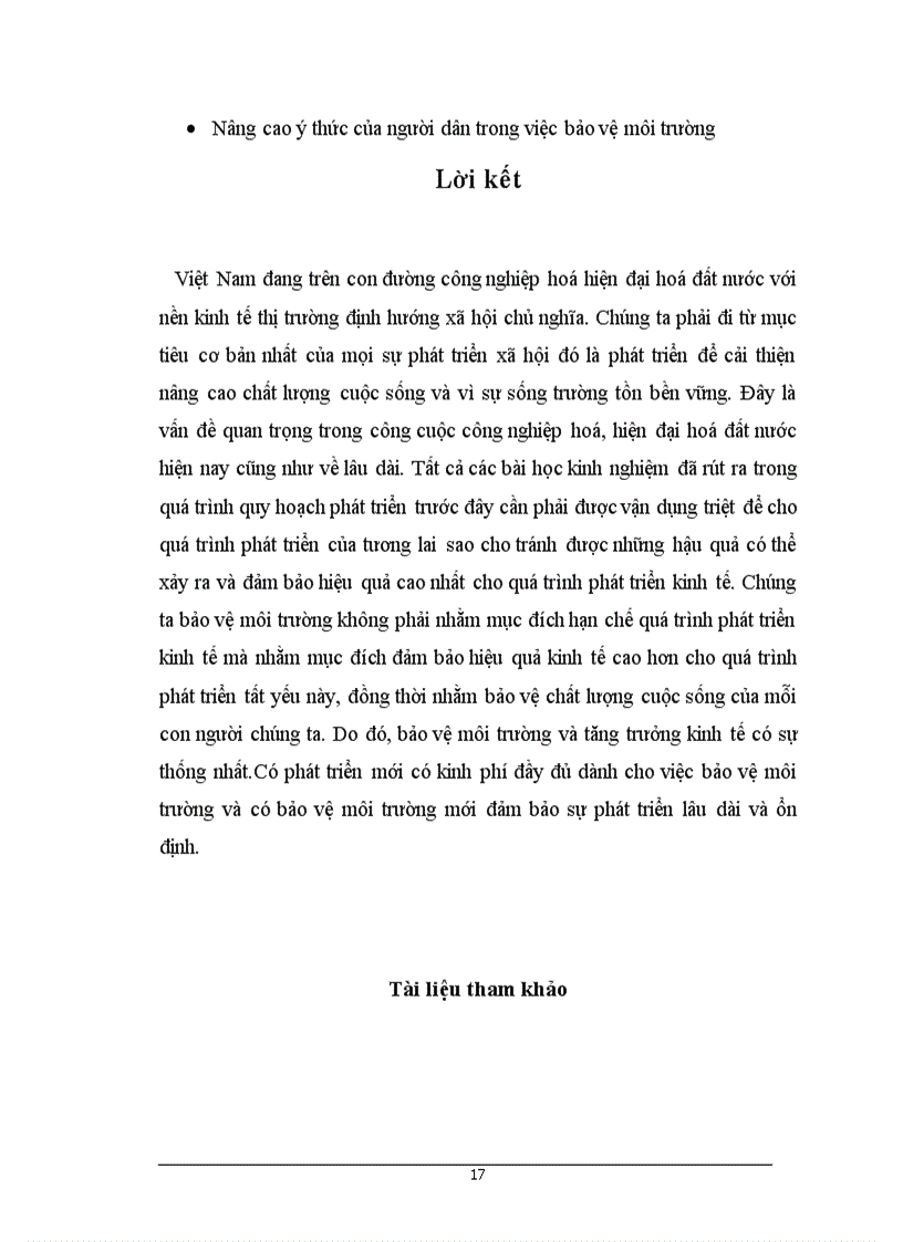 image for page Mối liên hệ giữa tăng trưởng kinh tế và bảo vệ môi trường ở Việt Nam