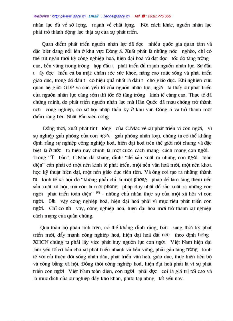 image for page Vai trò của con người trong quá trình công nghiệp hoá hiện đại hóa đất nứơc