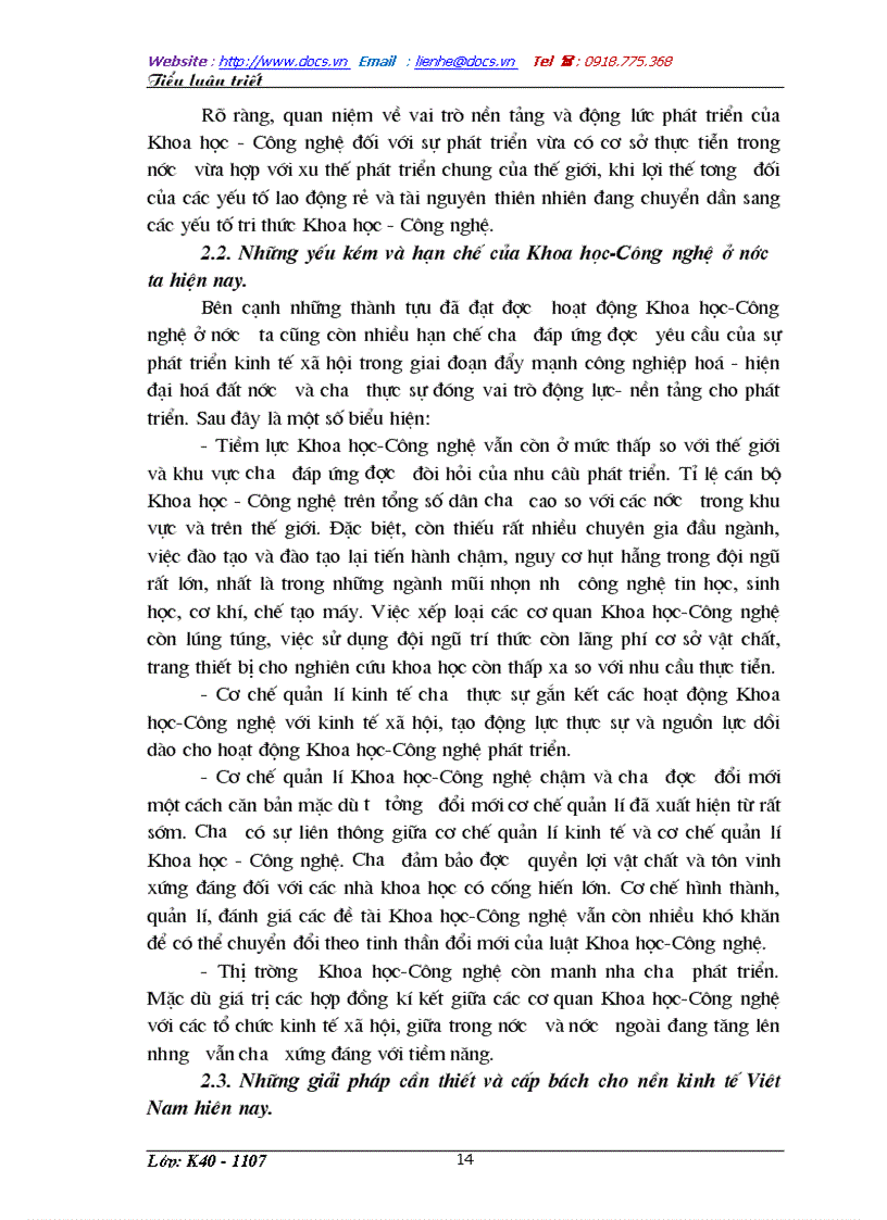 image for page Vai trò của tri thức khoa học đối với thực tiễn nước ta hiện nay