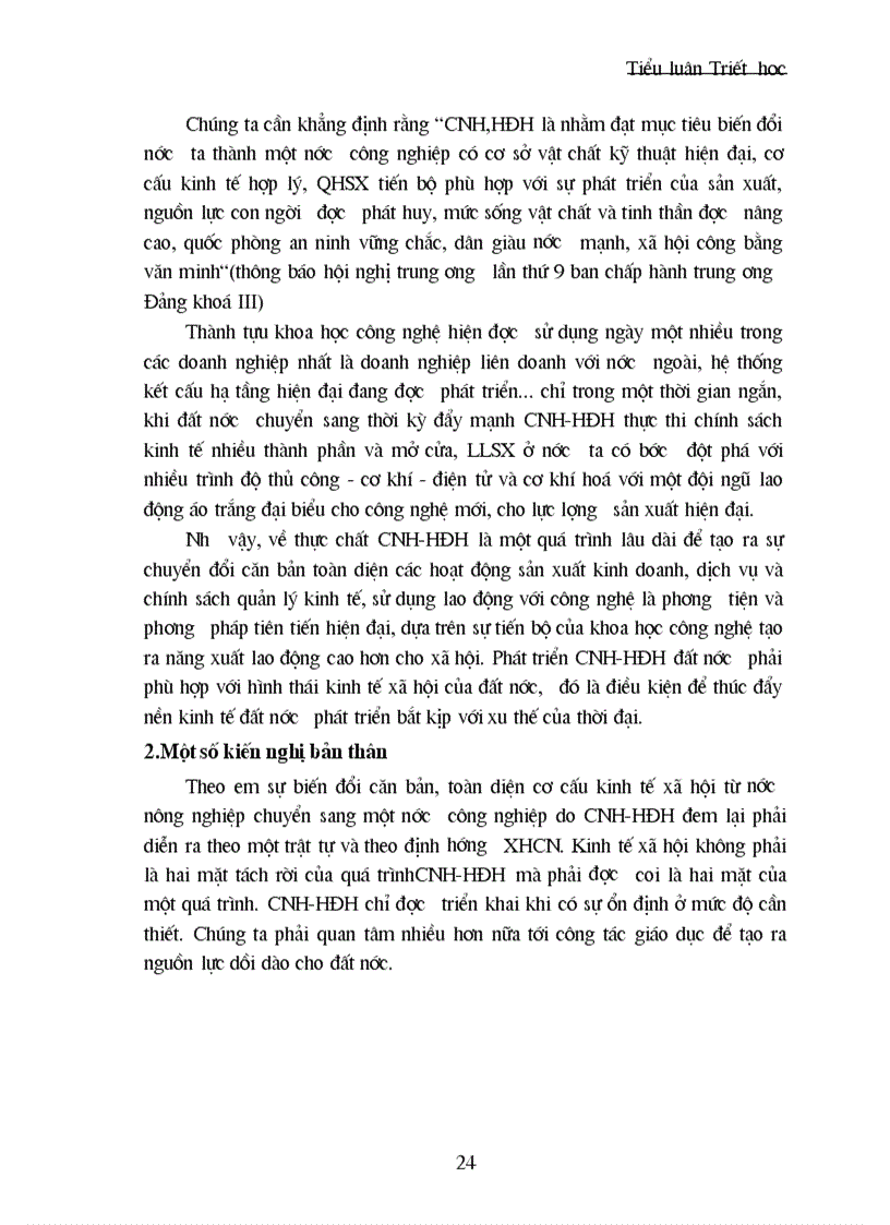 image for page Vai trò của CNH HDH trong sự nghiệp xây dựng chủ nghĩa xã hội ở nước ta