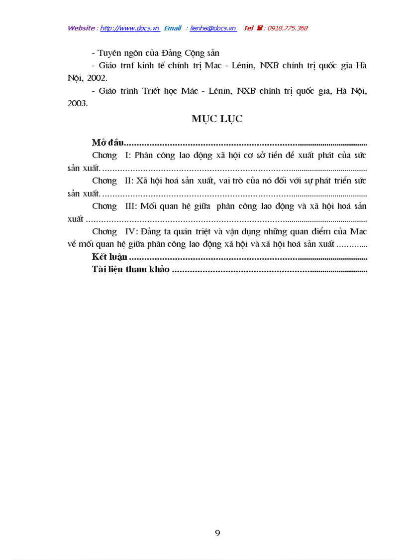 image for page Đảng ta quán triệt và vận dụng những quan điểm của Mac về mối quan hệ giữa phân công lao động xã hội và xã hội hoá sản xuất