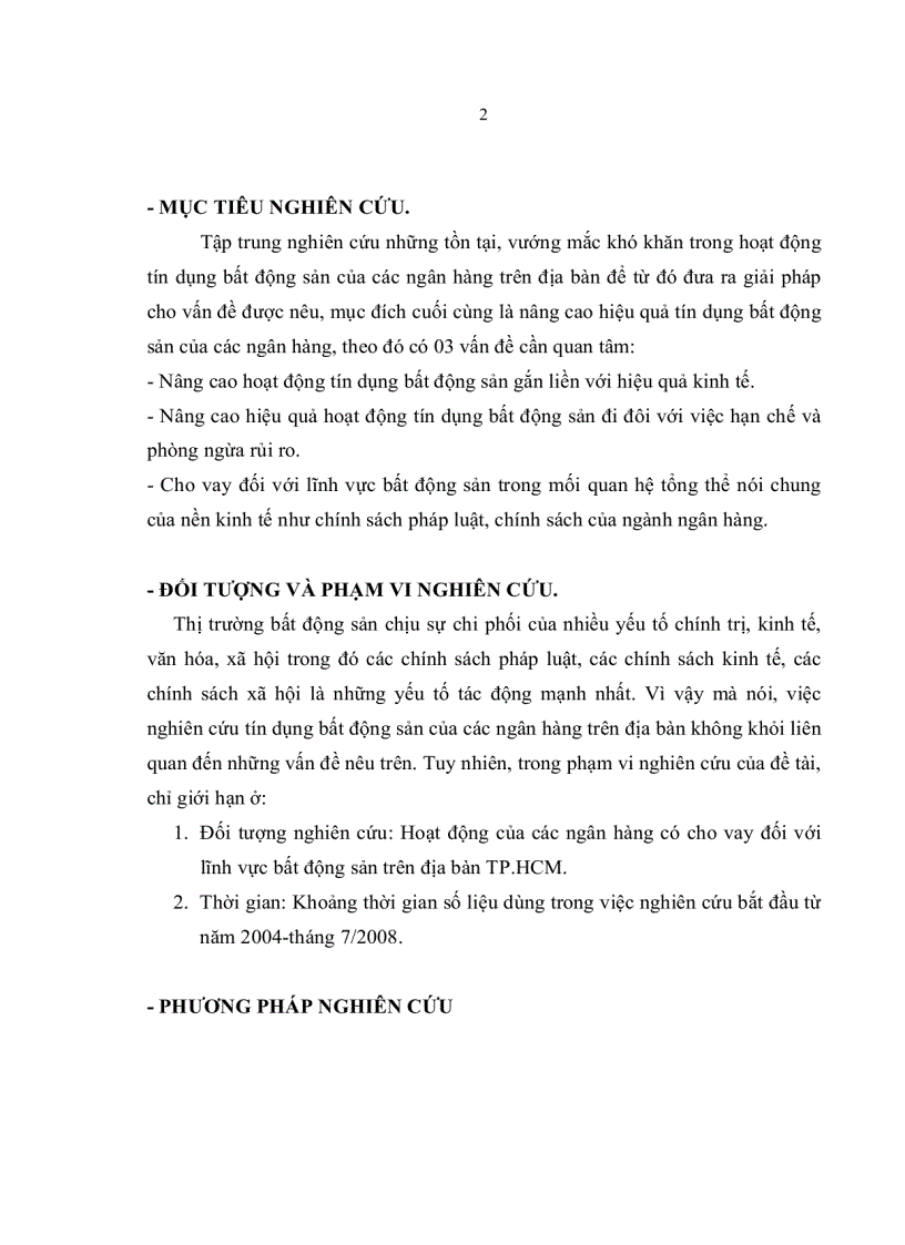 image for page Tín dụng bất động sản của các NHTM trên địa bàn TP HCM thực trạng và giải pháp