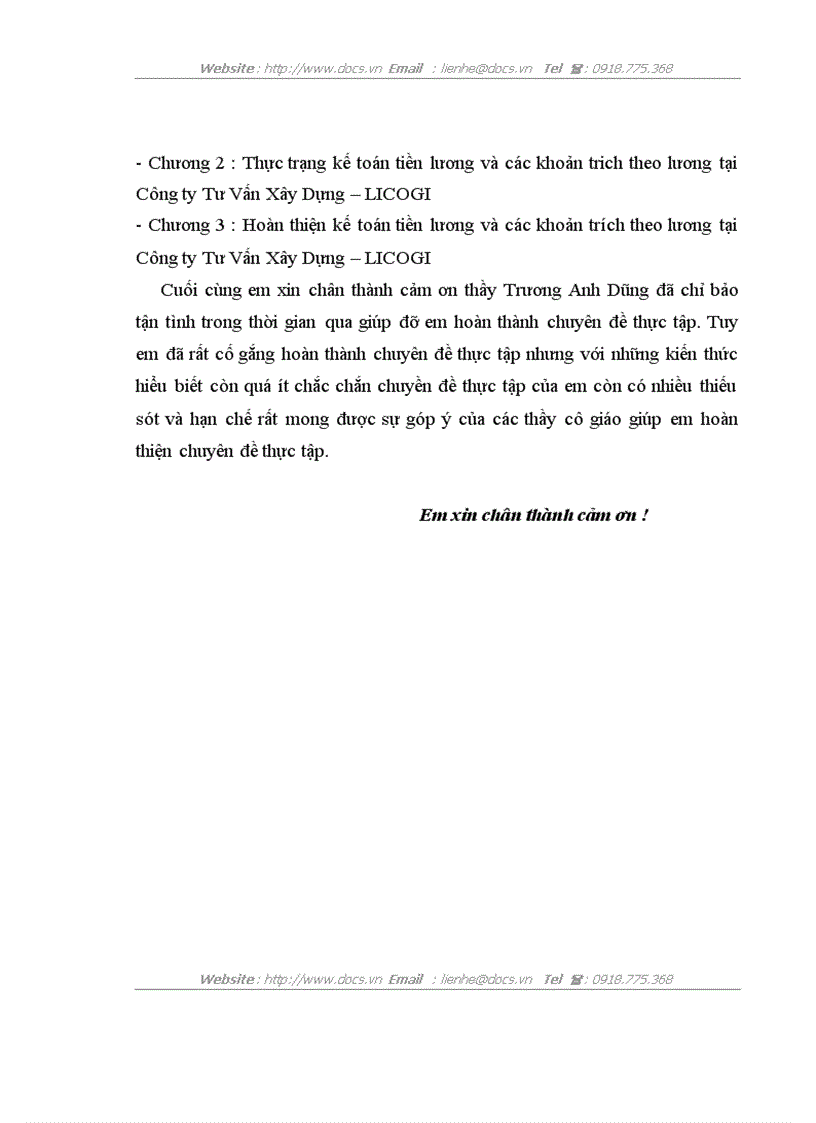 image for page Hoàn thiện kế toán tiền lương và các khoản trích theo lương tại công ty tư vấn xây dựng licogi
