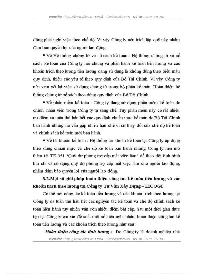 image for page Hoàn thiện kế toán tiền lương và các khoản trích theo lương tại công ty tư vấn xây dựng licogi