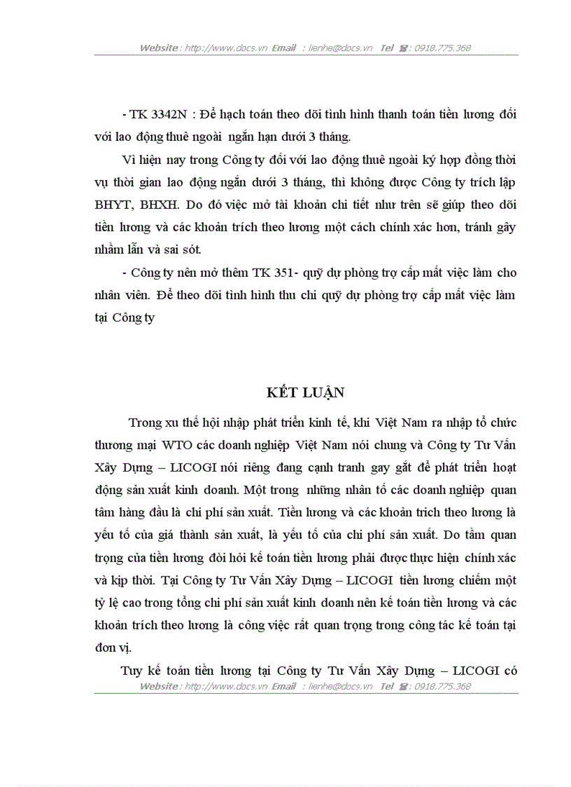 image for page Hoàn thiện kế toán tiền lương và các khoản trích theo lương tại công ty tư vấn xây dựng licogi