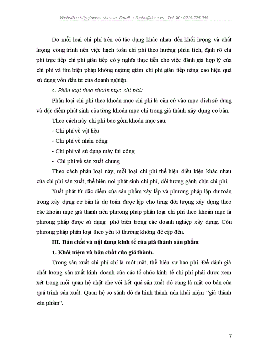 image for page Kế toán tập hợp chi phí sản xuất và tính giá thành sản phẩm tại Công ty Cơ giới và Xây lắp 13